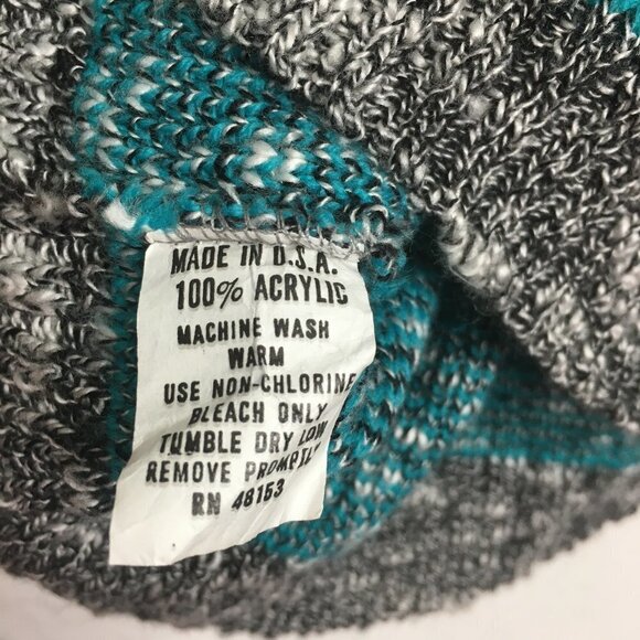 80s Geometric Sweater VINTAGE Abstract Sweater - Picture 2 of 13